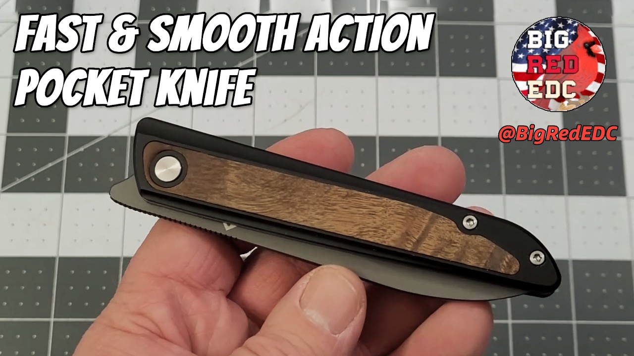 D2 steel sharpness meets aluminum-wood style. #flissaknife #edcknife