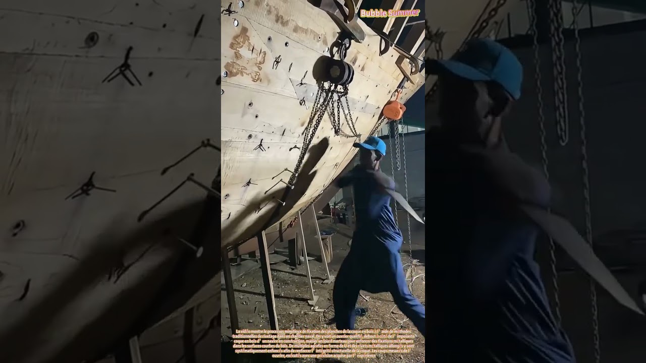Savoir-faire maritime : techniques traditionnelles de rivetage dans la construction navale en bois