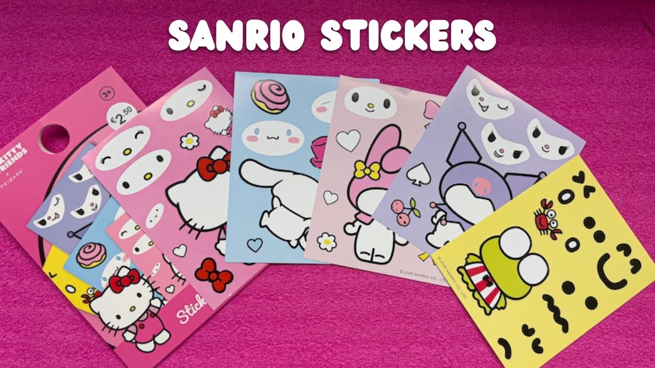 The Cutest Sanrio face Stickers from Primark! 💖