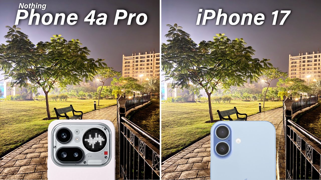 Сравнение камер телефона 4a Pro и iPhone 17