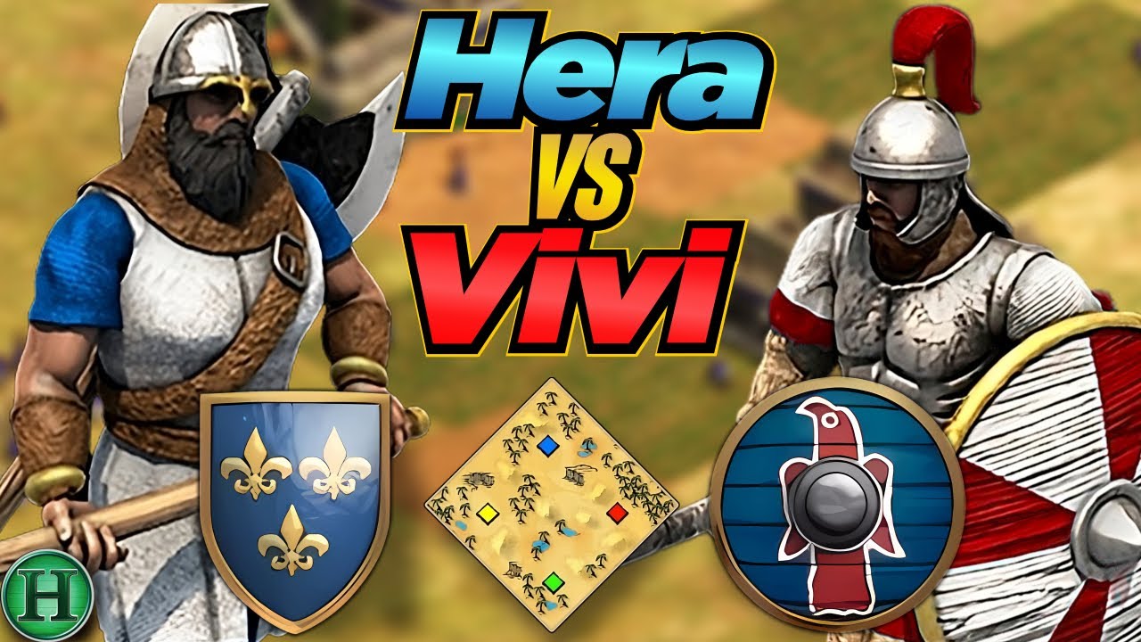 Franks vs Goths | 1v1 Arabia | vs Vivi | AoE2