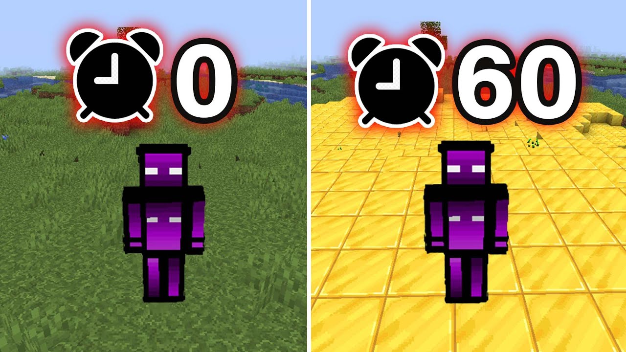 ماینکرافت اما هر دقیقه بلاک ها تغییر میکنن - Minecraft But Every minute Blocks Changes