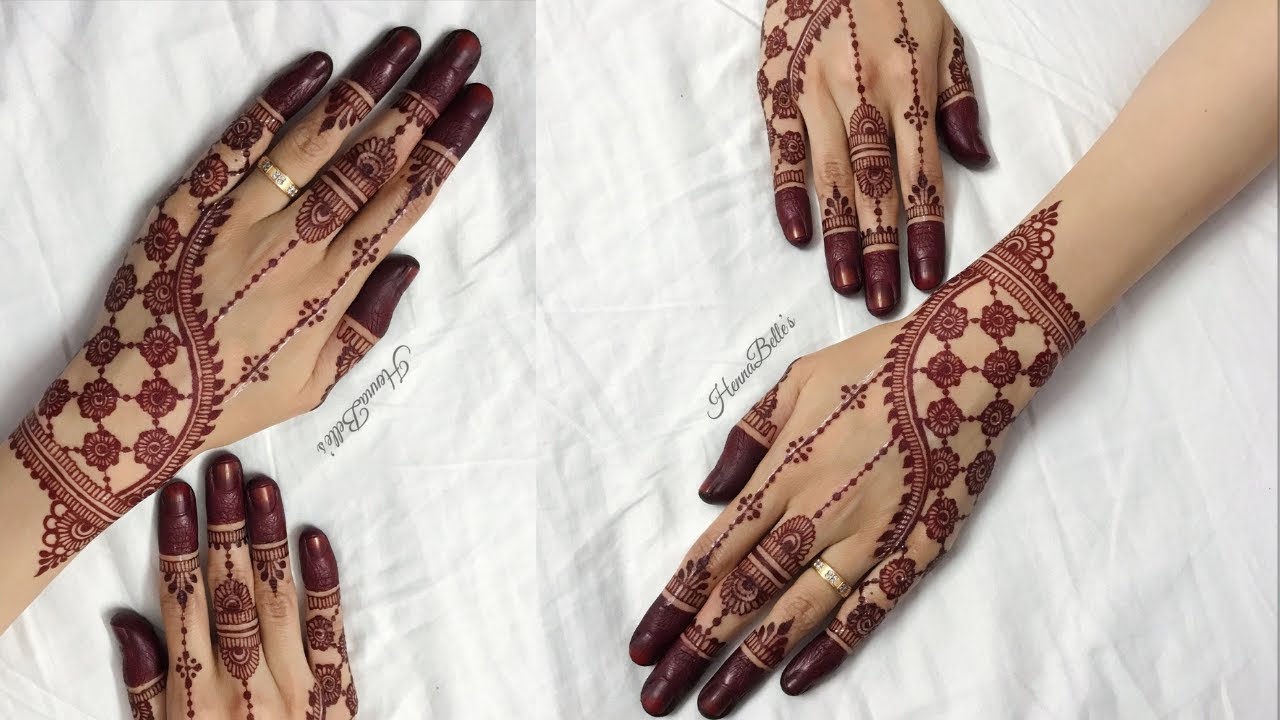 easy and Simple mehndi design for back hand_New mehandi ka design_Back hand mehandi ke design 2021