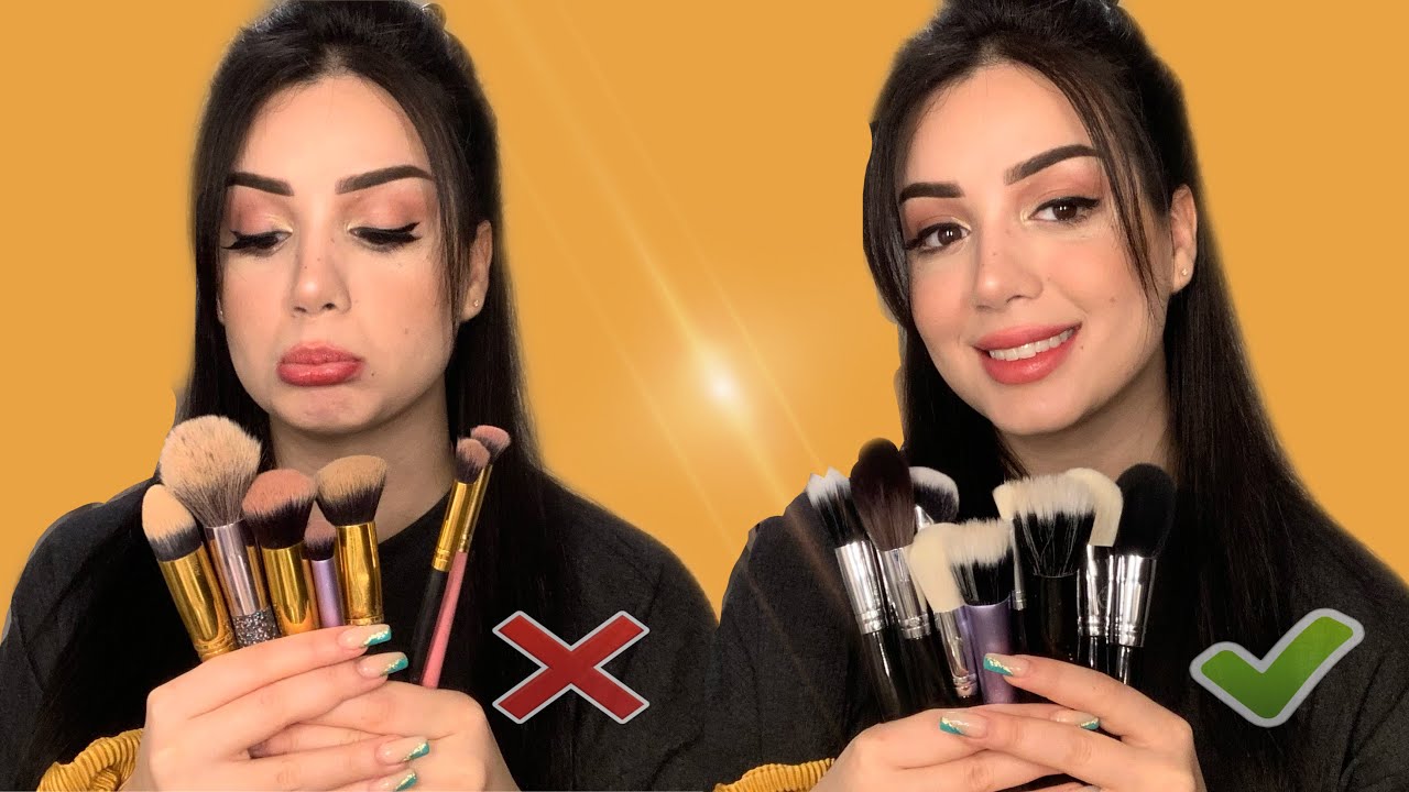 طريقة تنظيف وتعقيم فرش المكياج 🧼| اسهل خطوات للحفاظ على فرش المكياج 😍