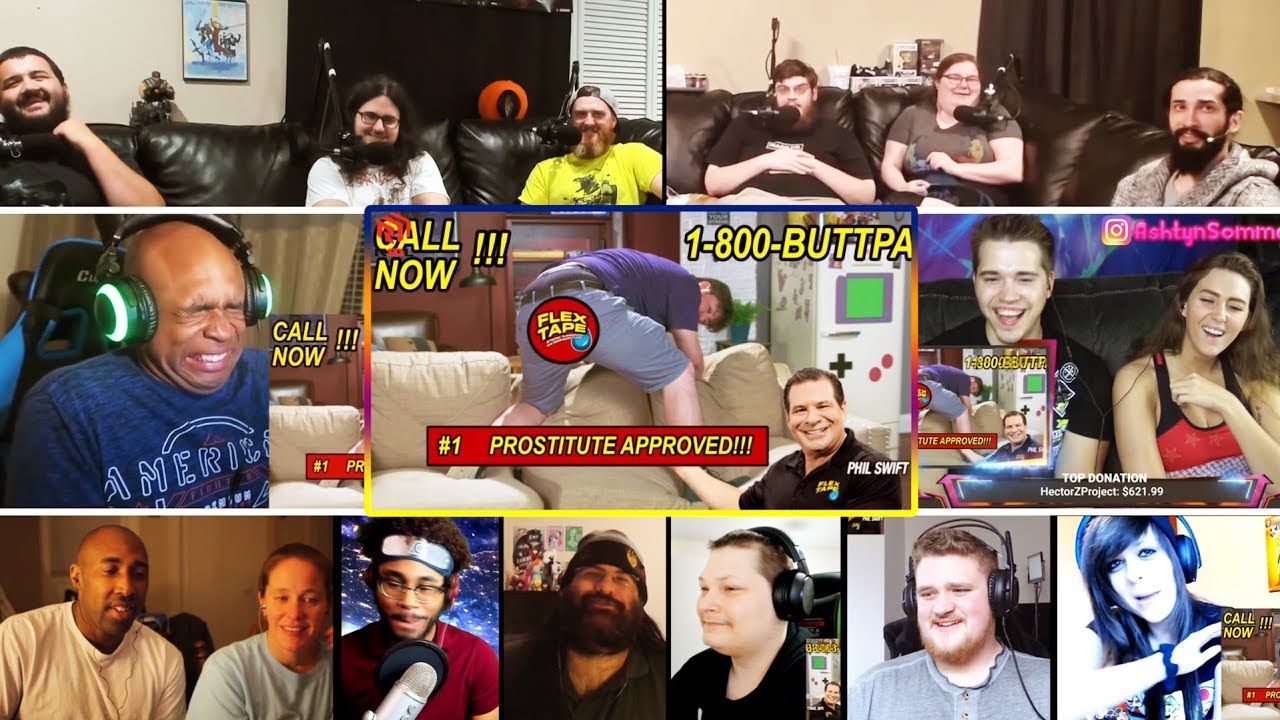 Waterproofing My Life With FLEX TAPE - JonTron REACTIONS MASHUP