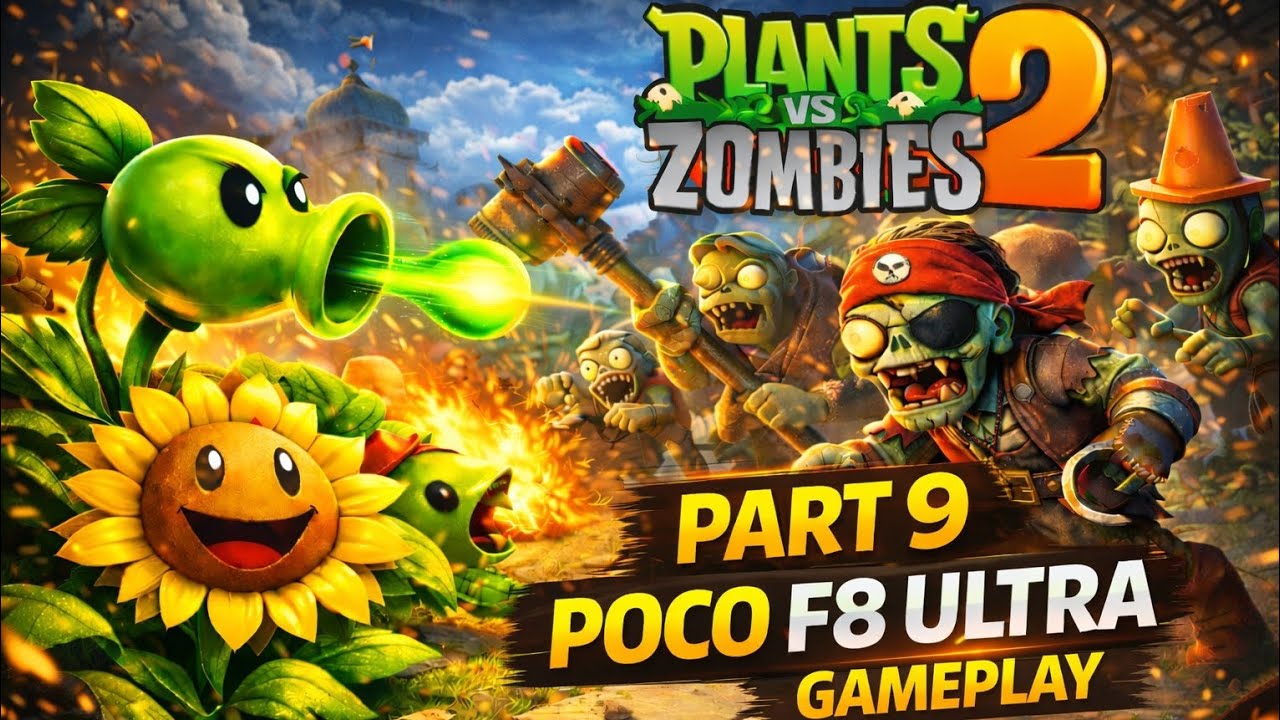 Plants vs Zombies 2 🌻 Part 9 | POCO F8 Ultra Gameplay