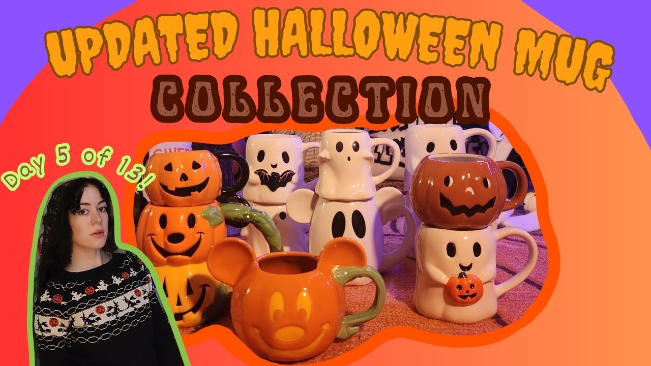 UPDATED HALLOWEEN MUG COLLECTION! 🎃 2023 | Day 5 | 13 Days of Halloween