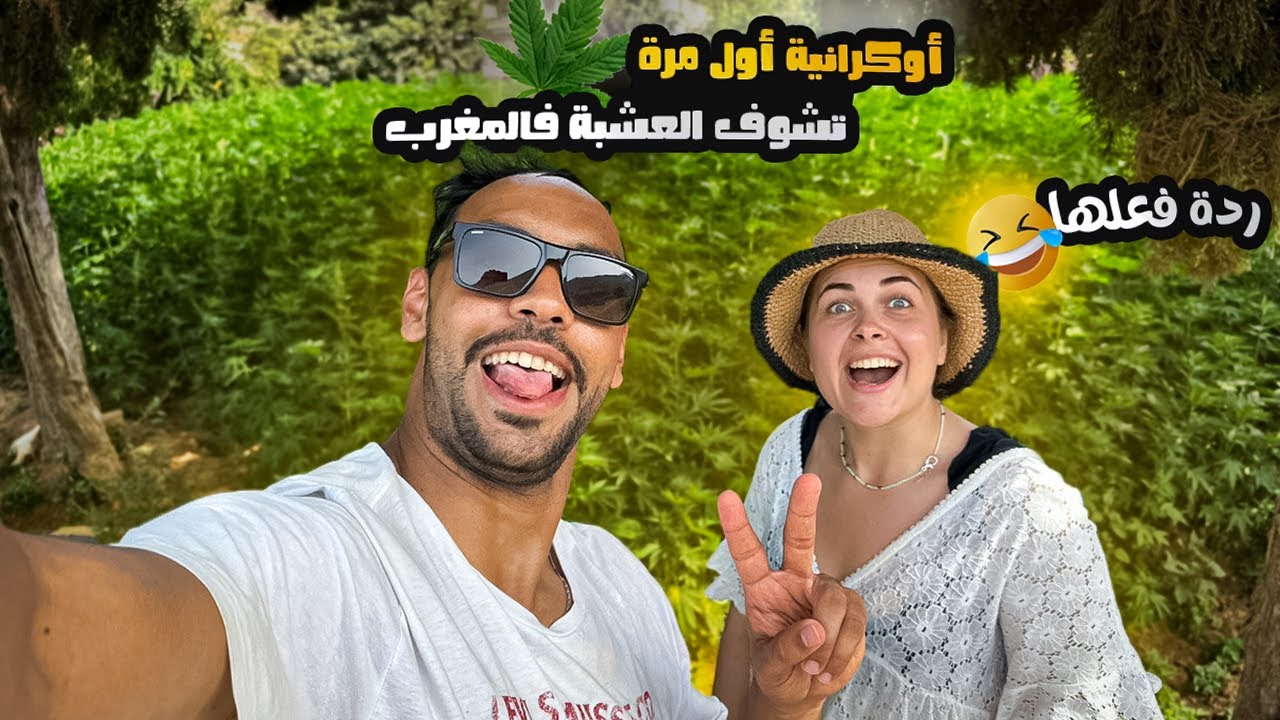 كنا غادين للبحر حتى خرجنا فحقل ديال العشبة ☘️.  شوفو ناستيا اش قالت 🤣 اول مرة تشوف هدشي.تصدمات 😂