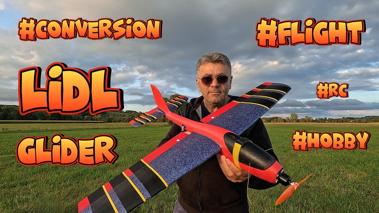 LIDL GLIDER conversion by Robert RC #rcpilot  The flight is at the end! Watch it to the end))