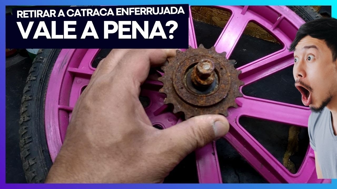 como tirar catraca de bicicleta enferrujada
