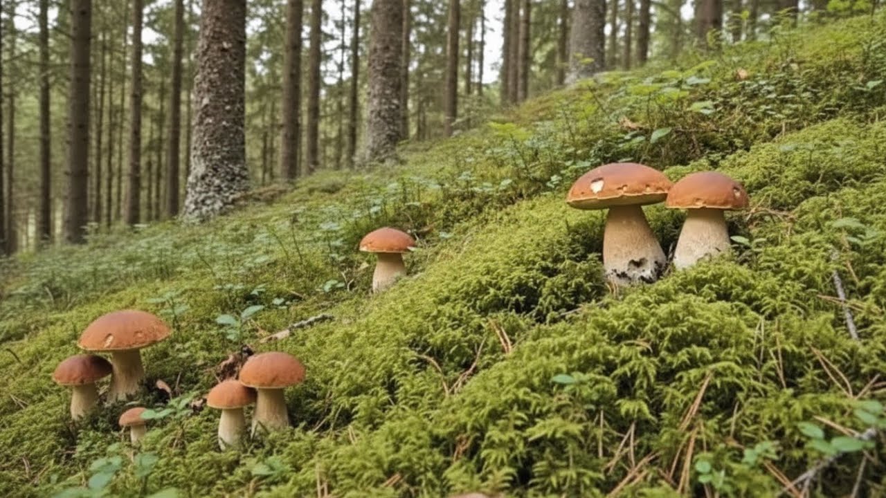 Amazing videos of porcini mushrooms 