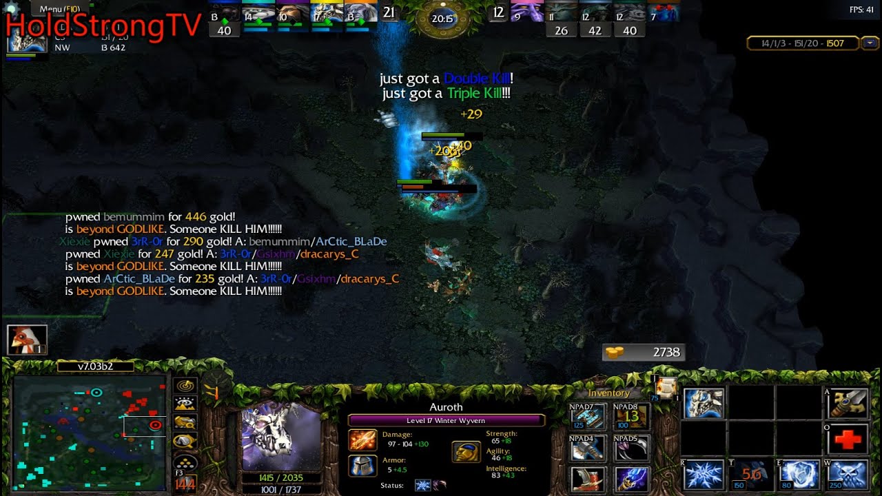 DOTA 1 Winter Wyvern Auroth Beyond GODLIKE