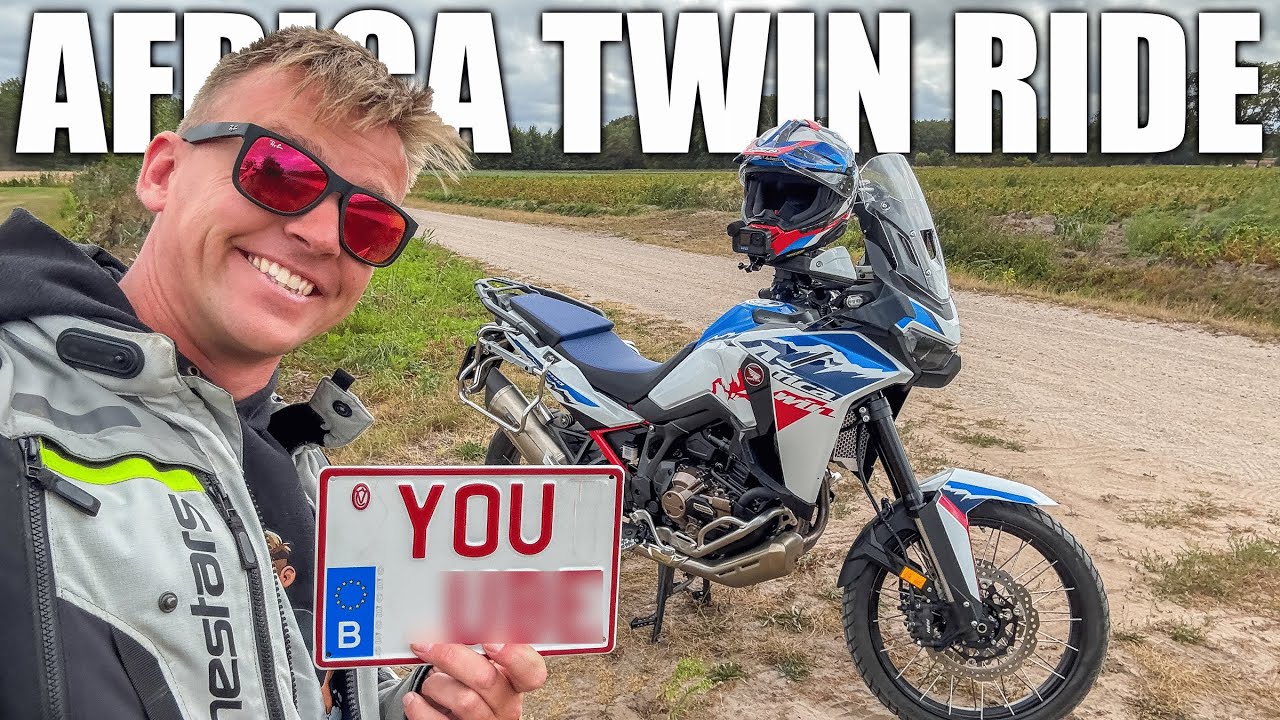 I Paid €1000 for THIS License Plate?! Fail + Africa Twin Motovlog
