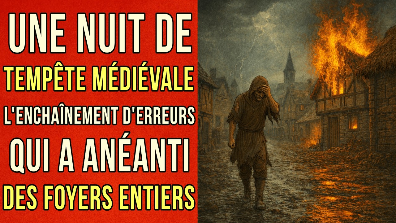 Une nuit de tempête médiévale : l'enchaînement d'erreurs qui a anéanti des foyers entiers