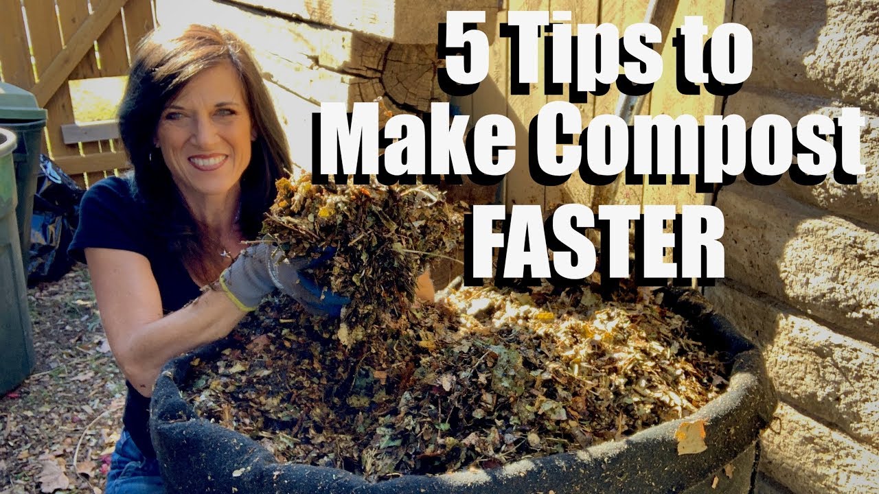 How to Make a Compost Pile & 5 Tips to Make Compost FASTER / How to Compost # 1