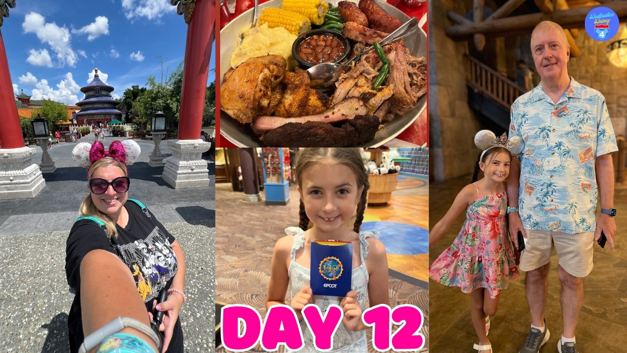 Day 12 at EPCOT! FREE Kidcot Fun Stops & Our FIRST Whispering Canyon Café Dinner l Aug 2025