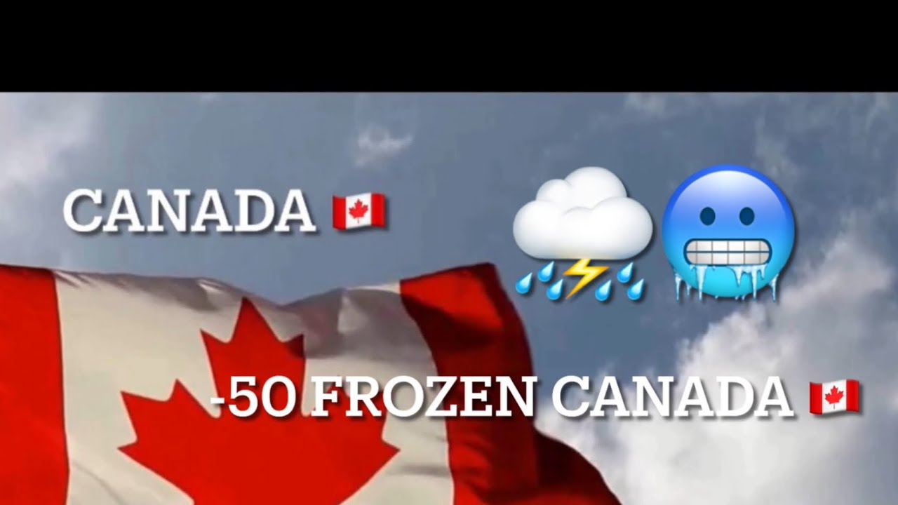 Frozen 🥶 Canada 🇨🇦 after snowstorm feels like-50 very bad weather in Canada 🇨🇦 