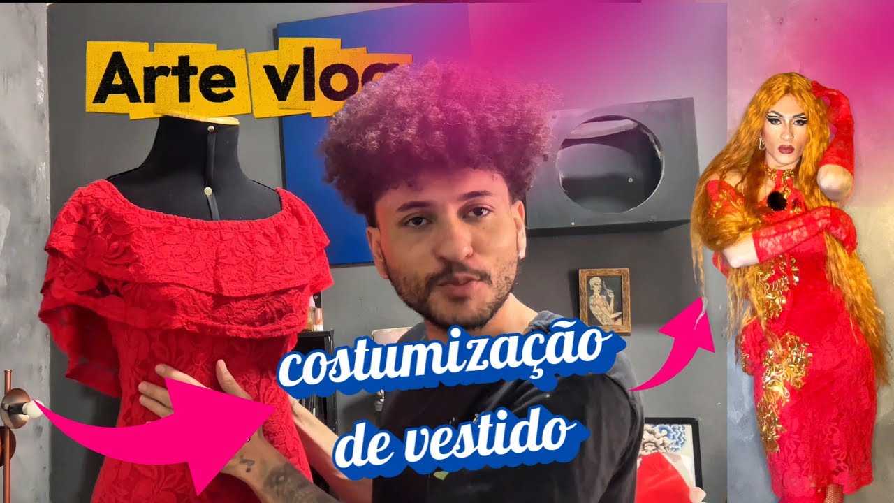 DIY| Customização de Vestido para Drag Queen 👗✨ | Do Croqui ao vestido (Passo a Passo)