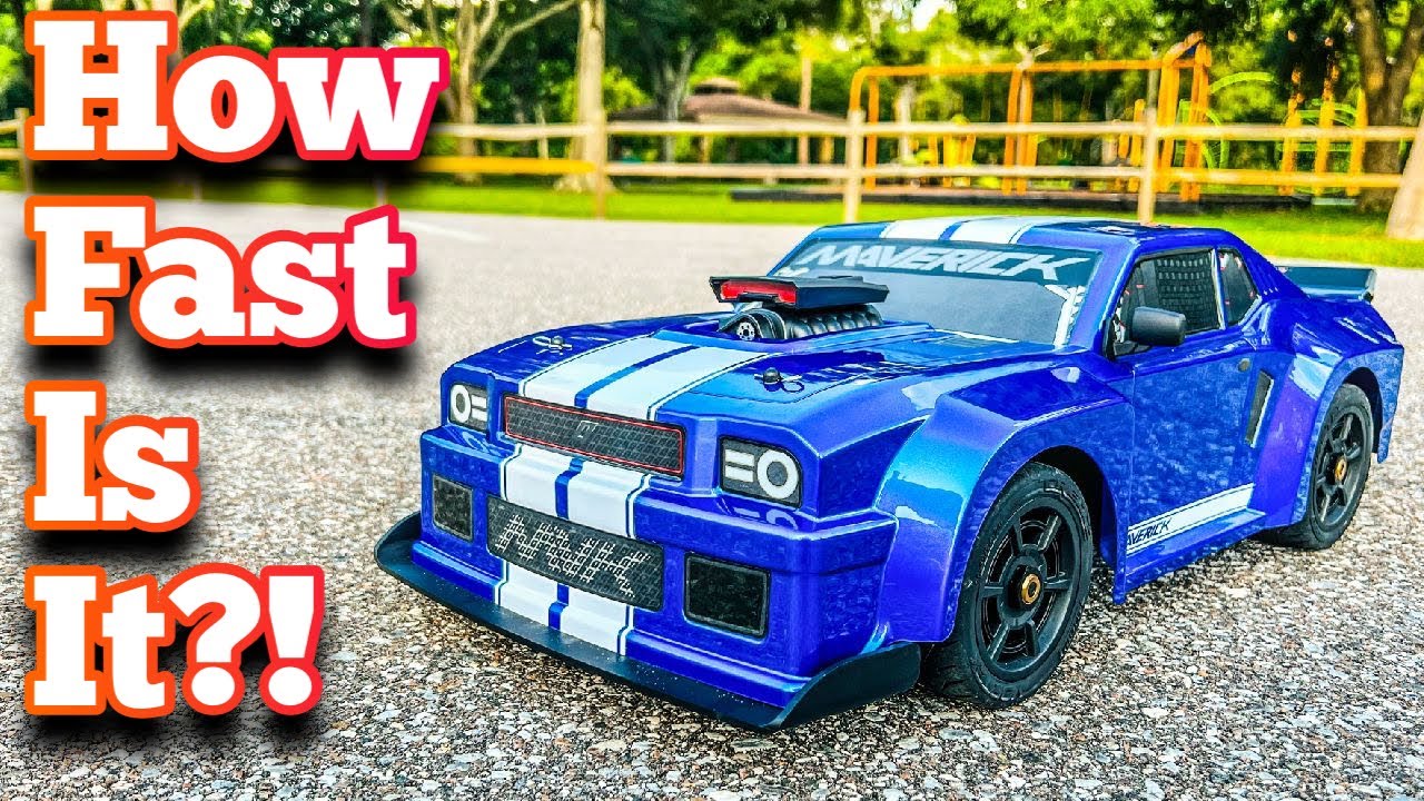 Гонки на радиоуправляемых моделях | QuantumR Flux 4S 1/8 4WD Muscle Car | Тест скорости | OMGRC.com