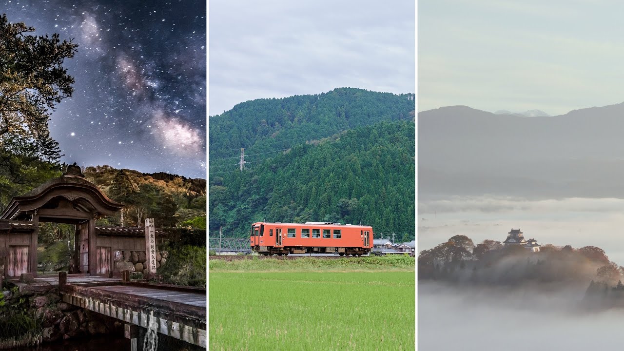 Local Train Ride @ Japanese Countryside ｜ Ichijodani Samurai Ruins & Ono Castle Town (Fukui JAPAN)