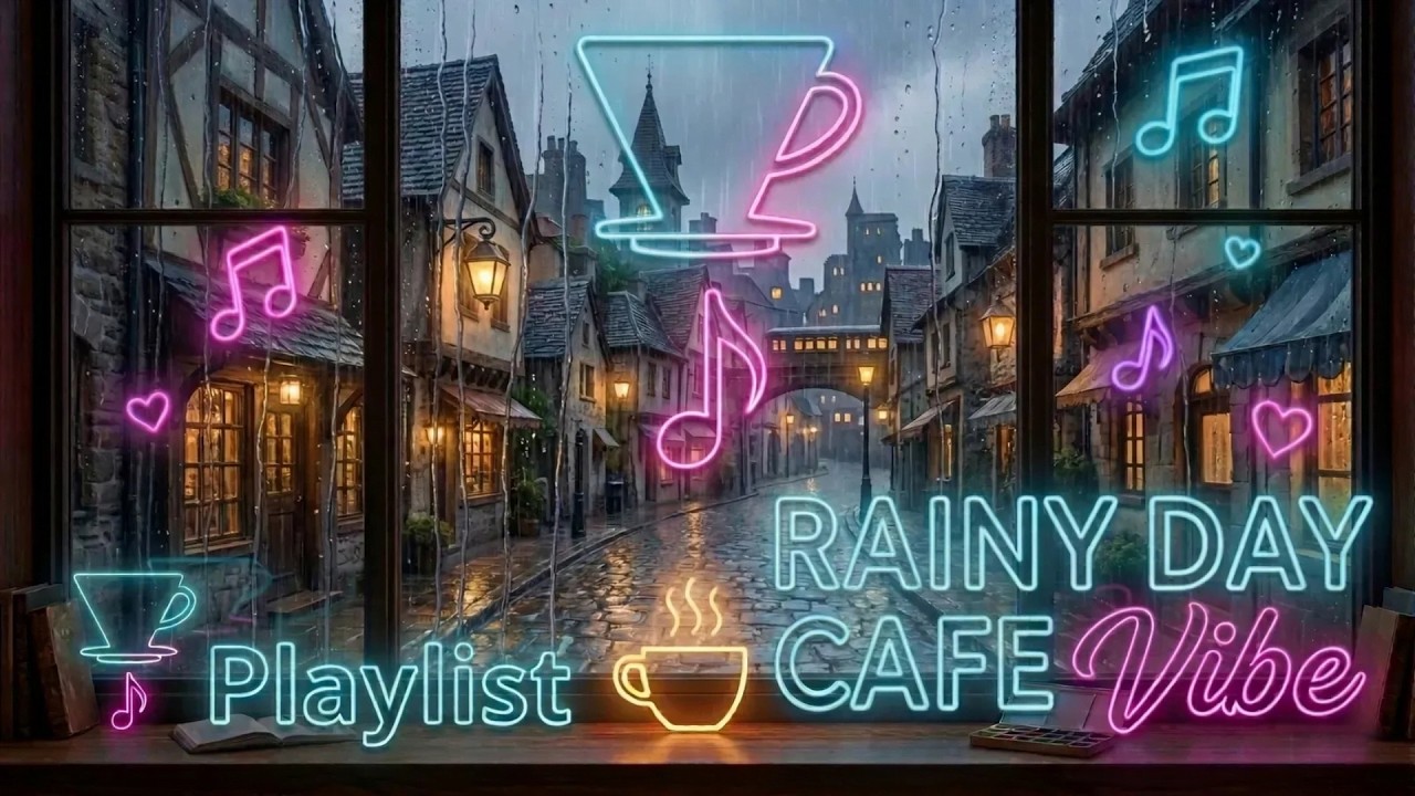 [Playlist] 🌙 Midnight Rain in Old Town | 비 내리는 유럽 고도시의 고요한 심야 카페 | Drip Notes
