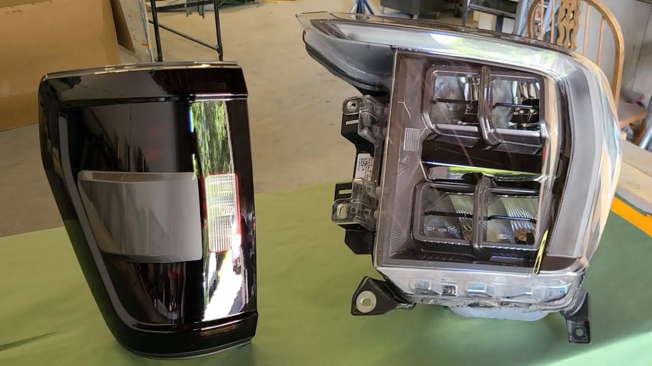 BRAND NEW 2022 FORD F150 CUSTOM COLOR MATCH HEADLIGHTS AND TAIL LIGHTS