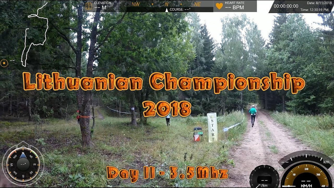 Lithuanian ARDF Championship 2018 - Day II - 3.5Mhz