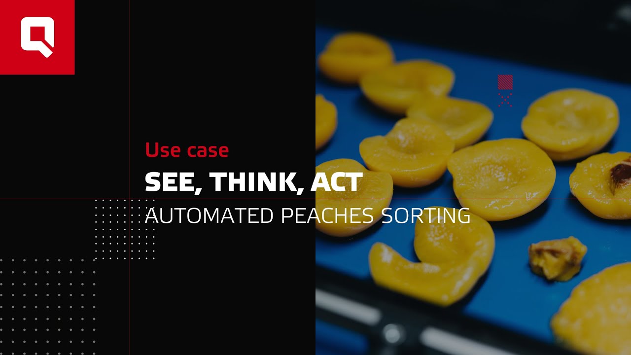 AI-driven food automation - automated sorting of peaches