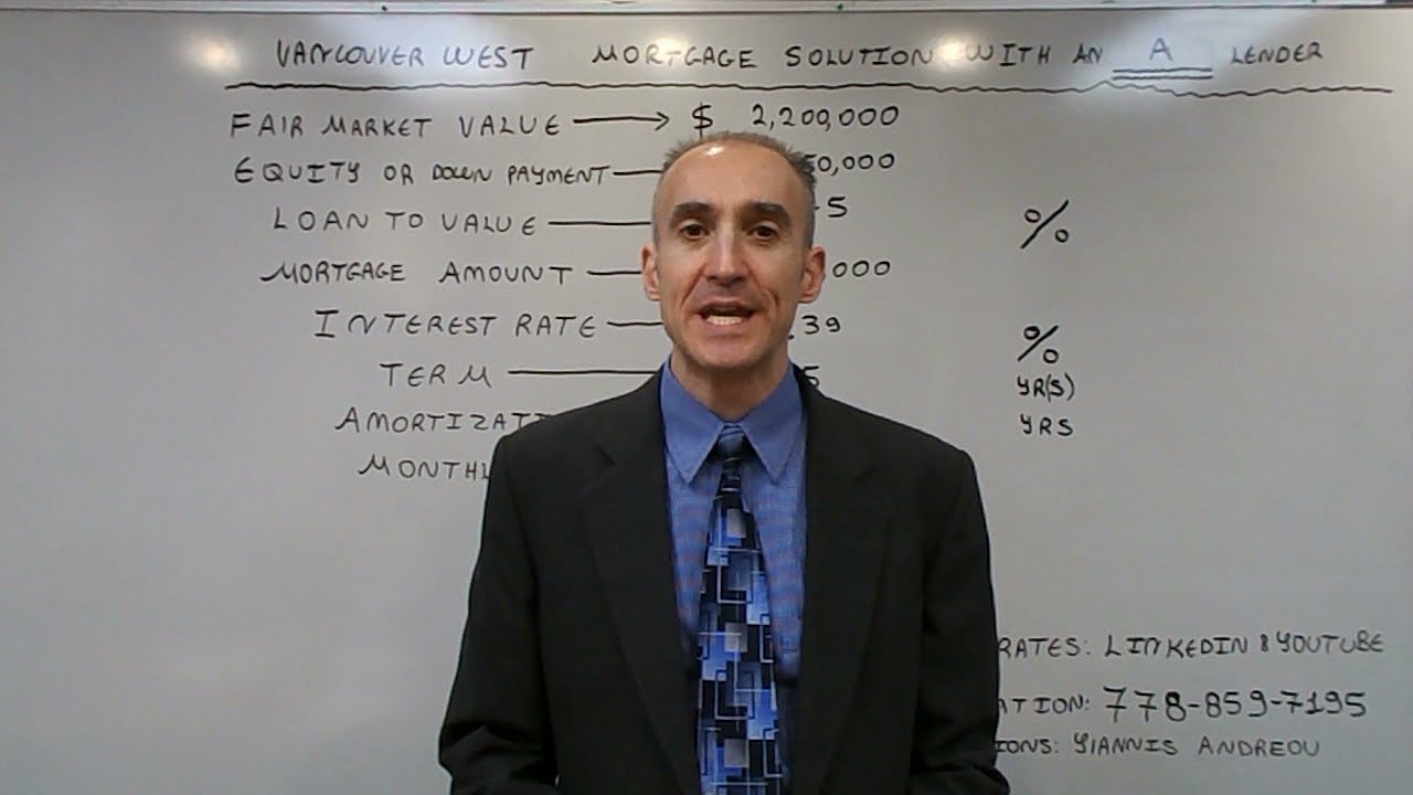 Flexible Vancouver West Mortgage - No 2% Stress Test via an A Lender(High Net Worth)-Rate of 2.39%