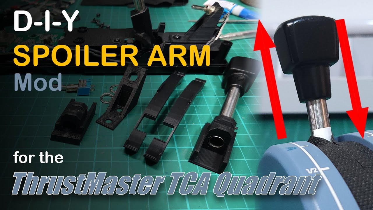 Реалистичная модификация рычага-снятия тормозов Thrustmaster TCA Airbus A320 &mdash; своими руками