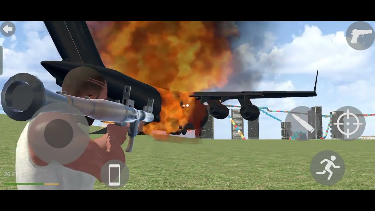 “GTA Mobile ACTION 🔥 | Franklin RPG Mission vs Cargo Plane!”
