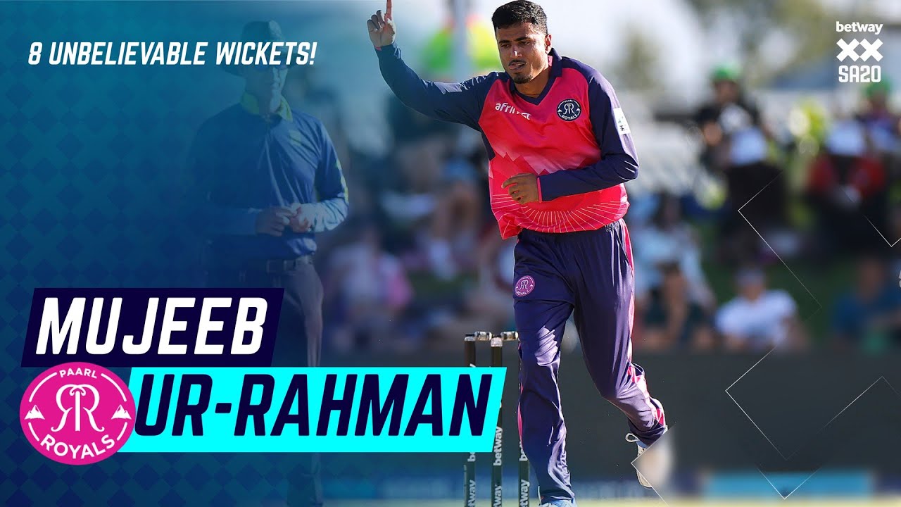 Mujeeb Ur-Rahman&rsquo;s 8 Unbelievable Wickets This Season! | Betway SA20