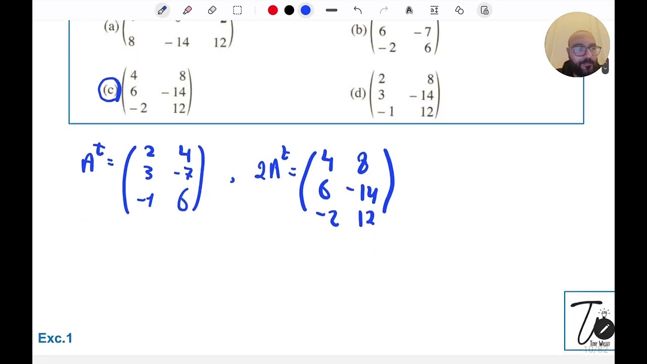Matrix lesson 1 hw