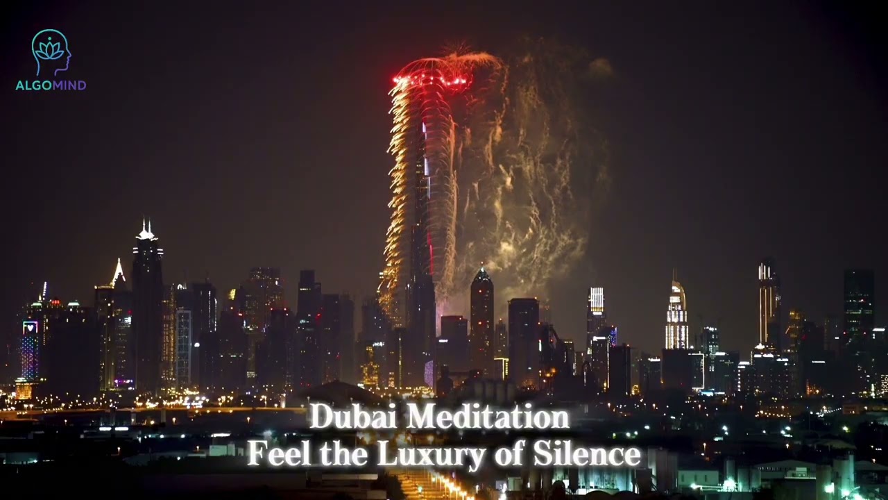 Dubai Night Ambience | Luxury Calm & Silent City Meditation