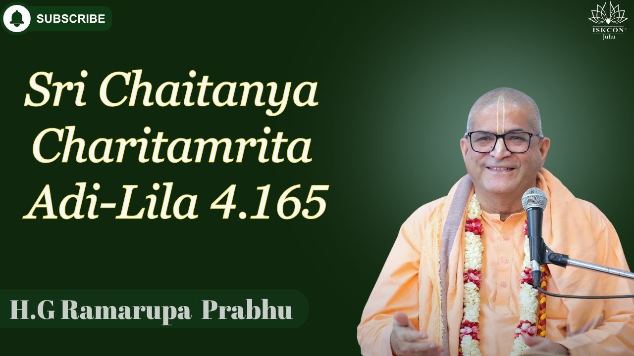 C.C Class Adi-Lila 4.165 | By H.G Ramarupa Prabhu | 26th Jan 2026
