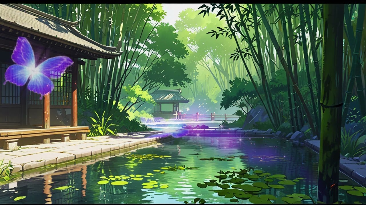 ✨Zen Music by the Bamboo Grove Pond: Relax and Meditate with Nature