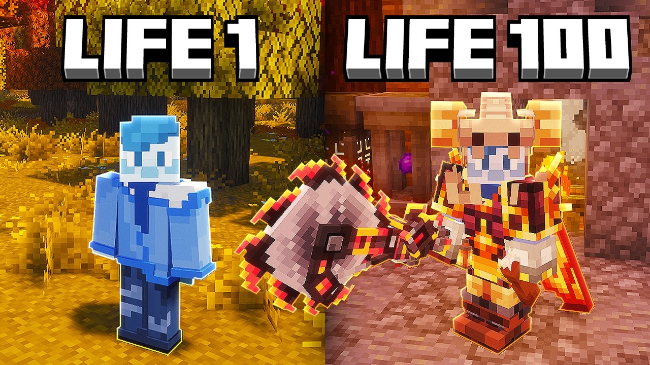 I Spent 100 Lives in Better Minecraft