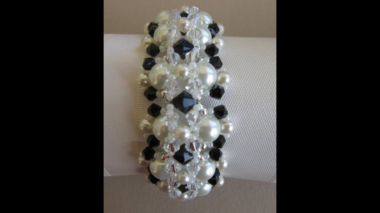 Pearl Bracelet. Браслет из жемчуга и кристаллов Сваровских.