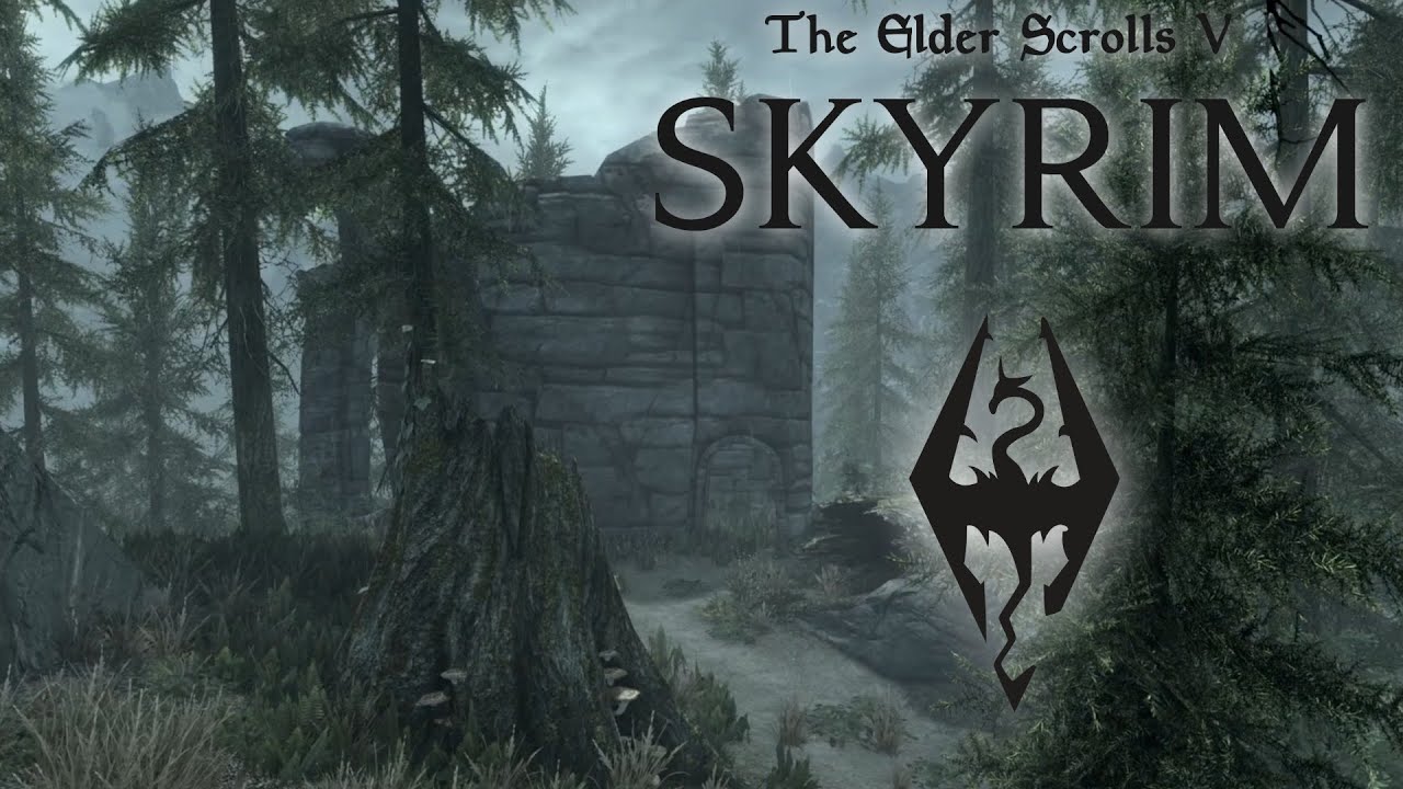 Skyrim | Rainy Afternoon at Peak's Shade Tower | Relaxing Rain & Ambiance