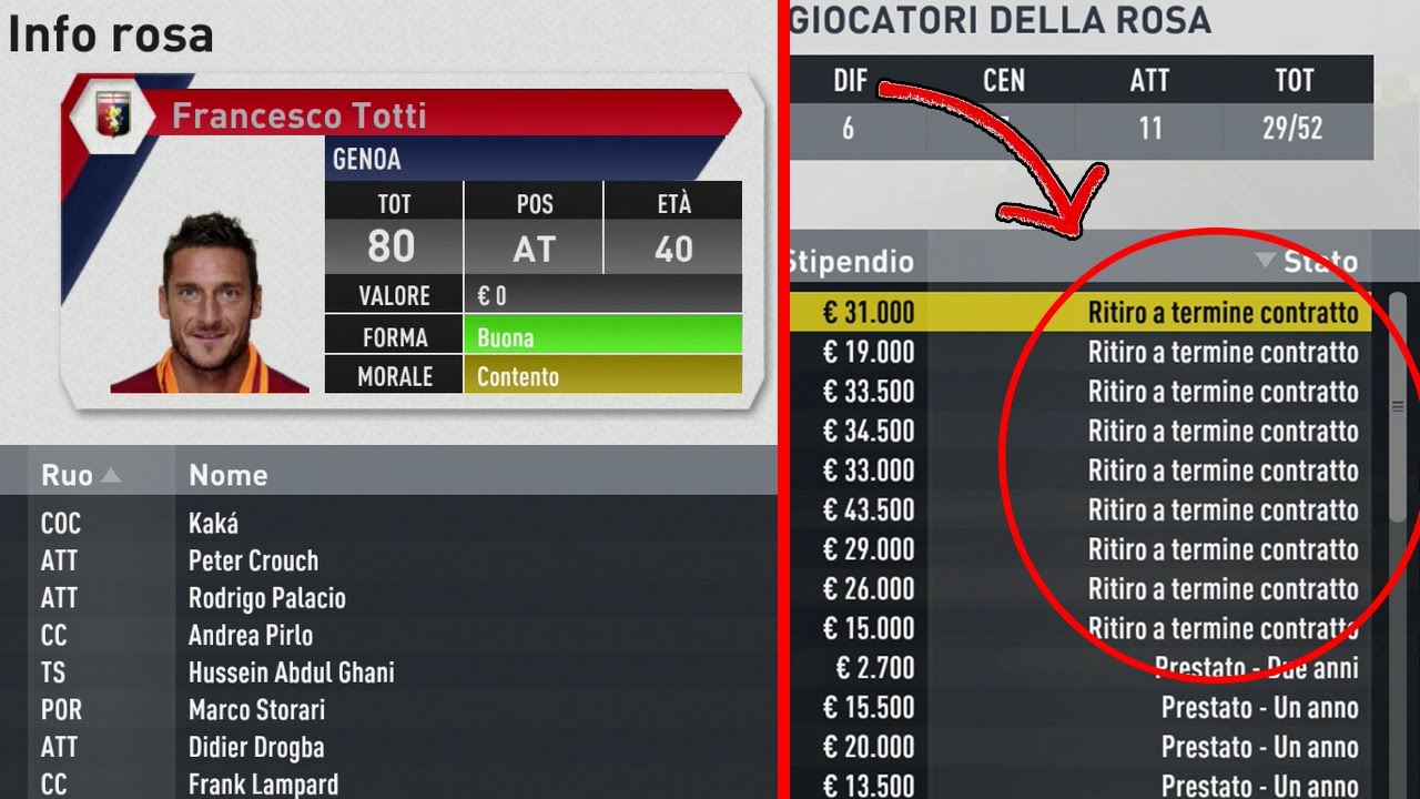 Cosa Succede se TUTTA LA SQUADRA si RITIRA? Miti di Fifa