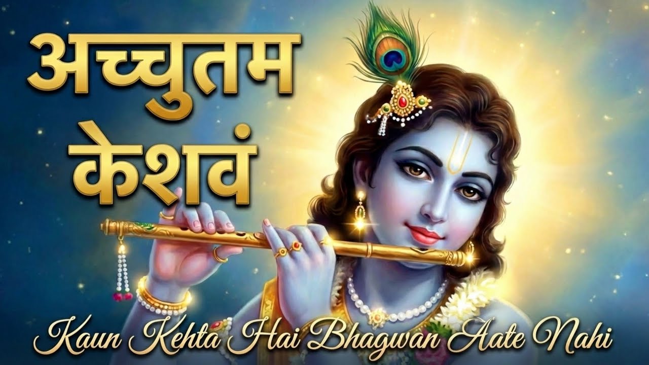 अच्चुतम केशवं कृष्ण दामोदरं | दिल छू लेने वाला कृष्ण भजन | Achyutam Keshavam Krishna Damodaram  