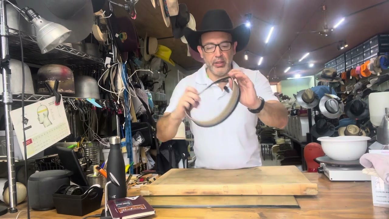 Continuación desmontaje de campana y tafilete de sombrero