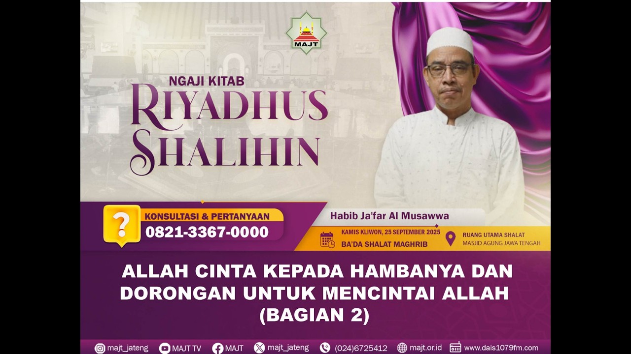 Ngaji Tafsir Hadist Kitab Riyadhus Shalihin – 25 September 2025