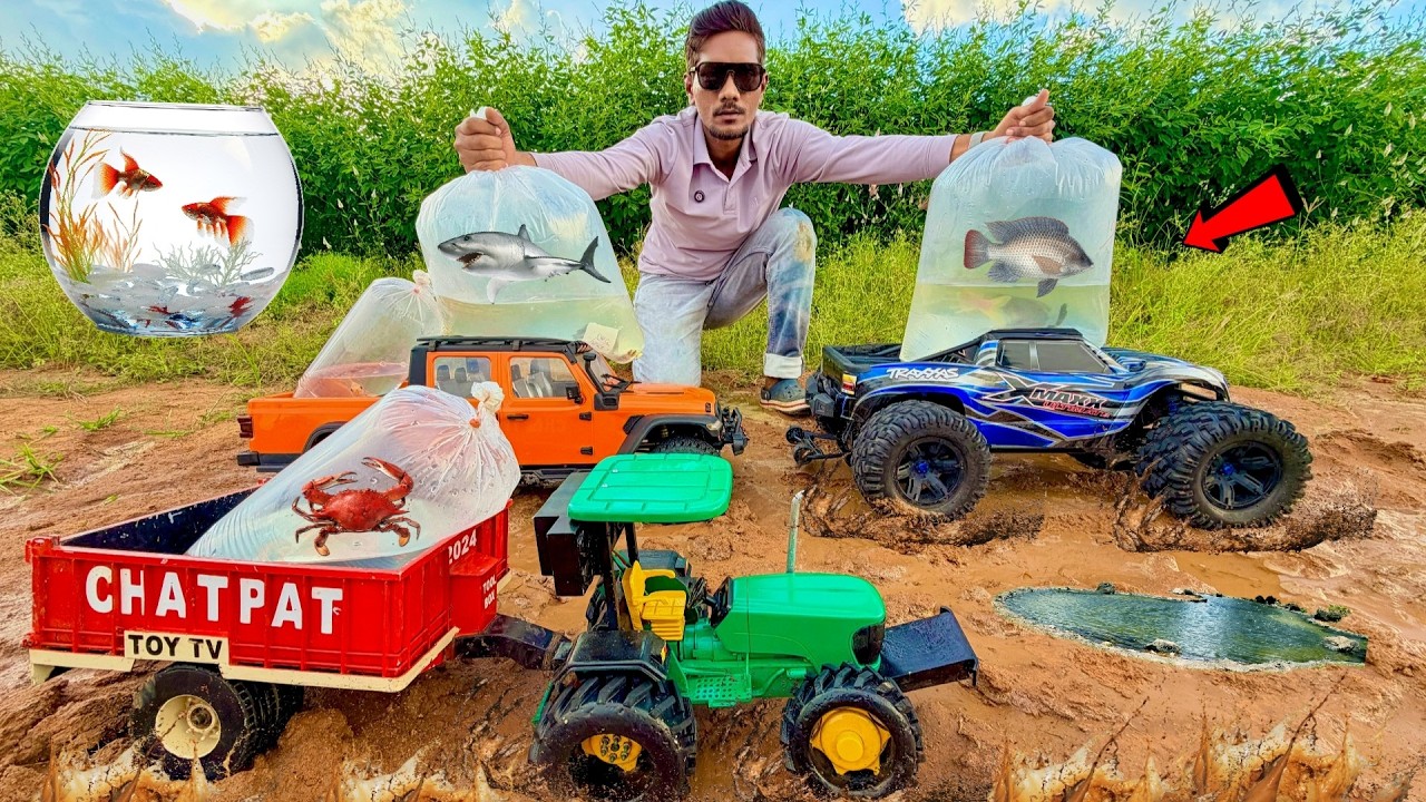 RC Fish Rescue Mahindra Thar Roxx Car - Chatpat toy tv
