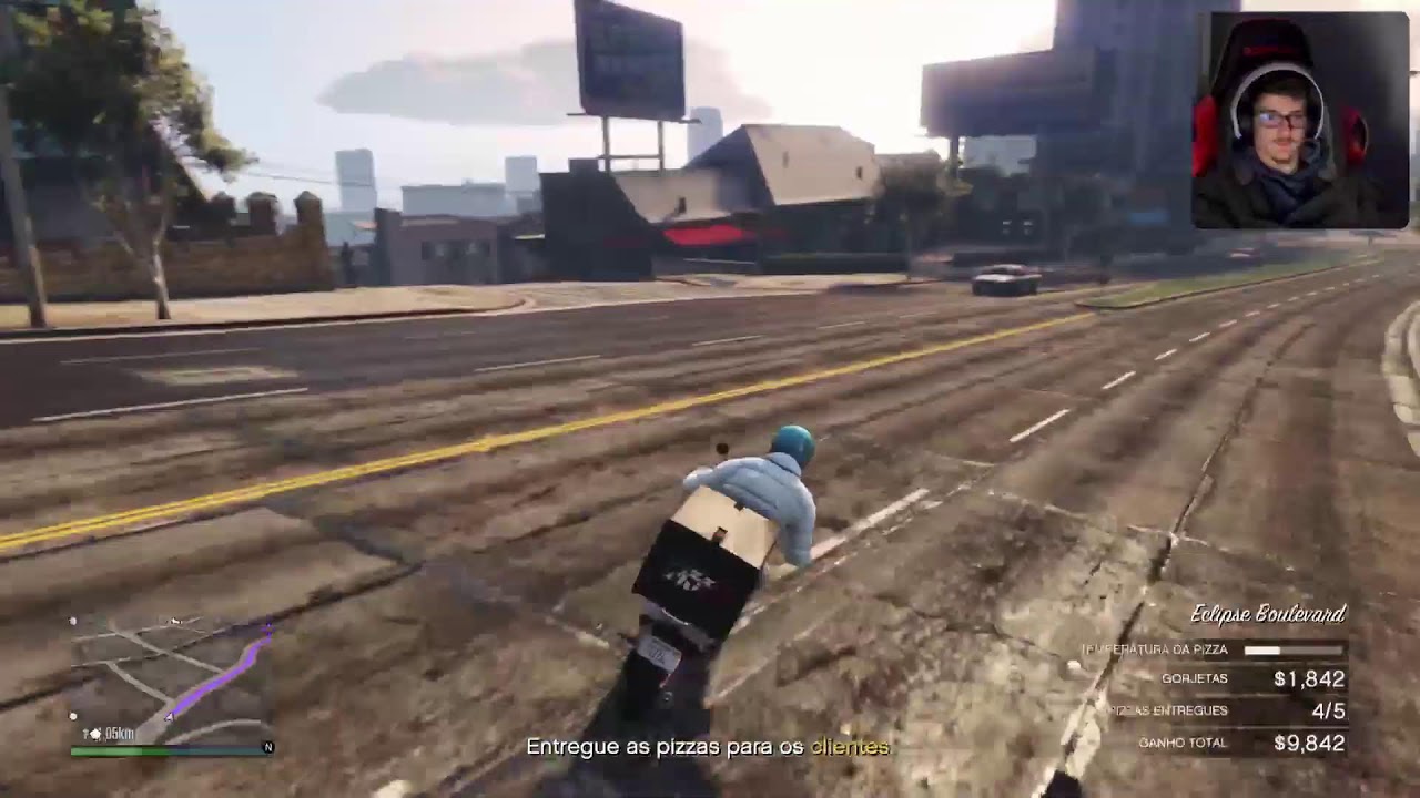 VAMOS ARMAR A **** ENTREGANDO PIZZA NO GTA5 ONLINE (PS5)