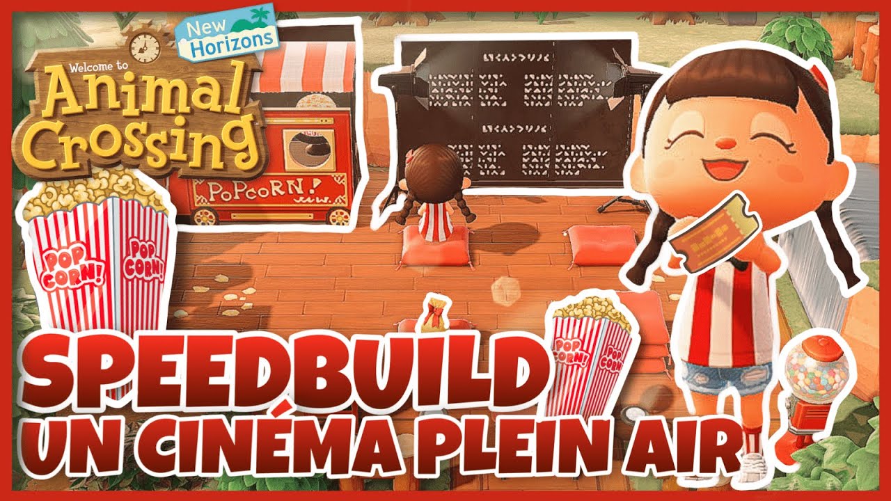 ❥ ANIMAL CROSSING NEW HORIZONS ⎮ CONSTRUCTION D'UN CINEMA PLEIN AIR 🍿🎥