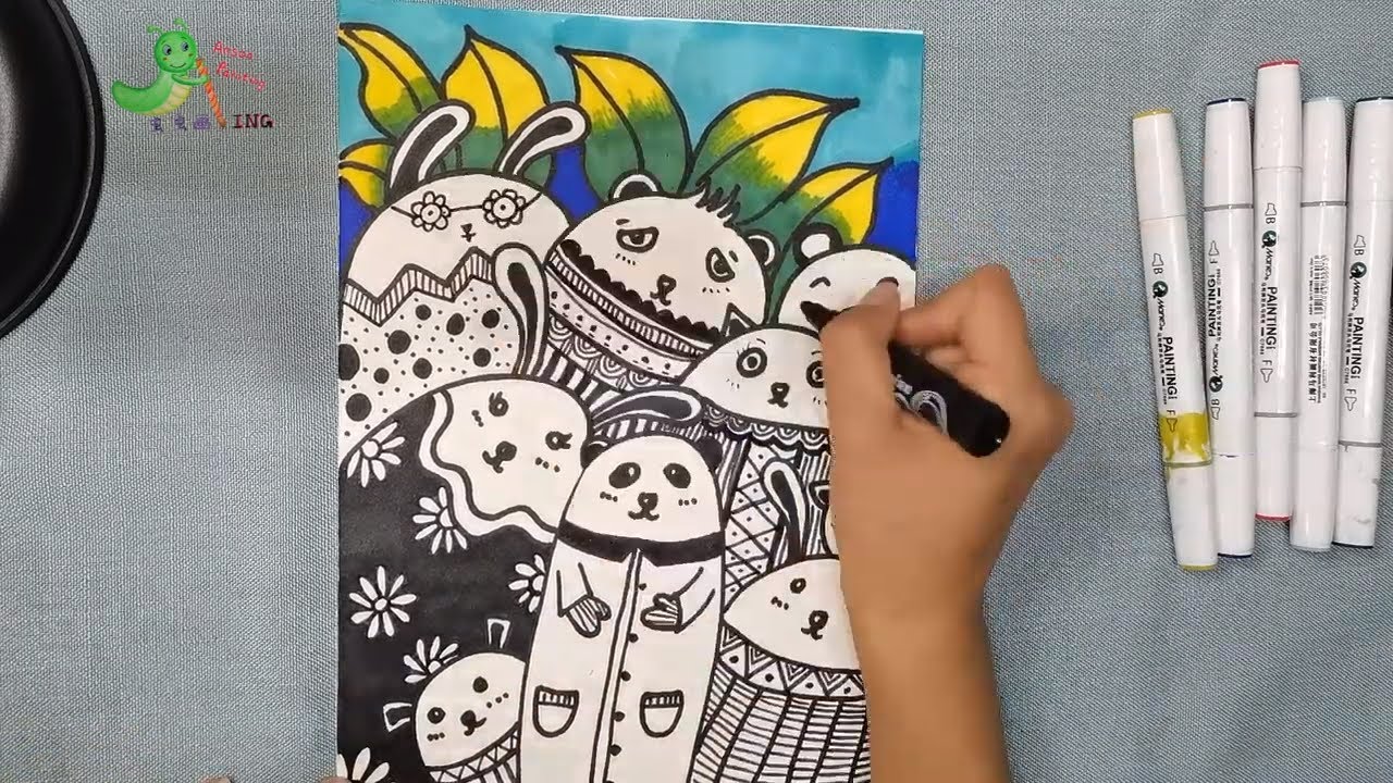 线描画 | 创意的线描画 | Line Drawing | Creative Drawing