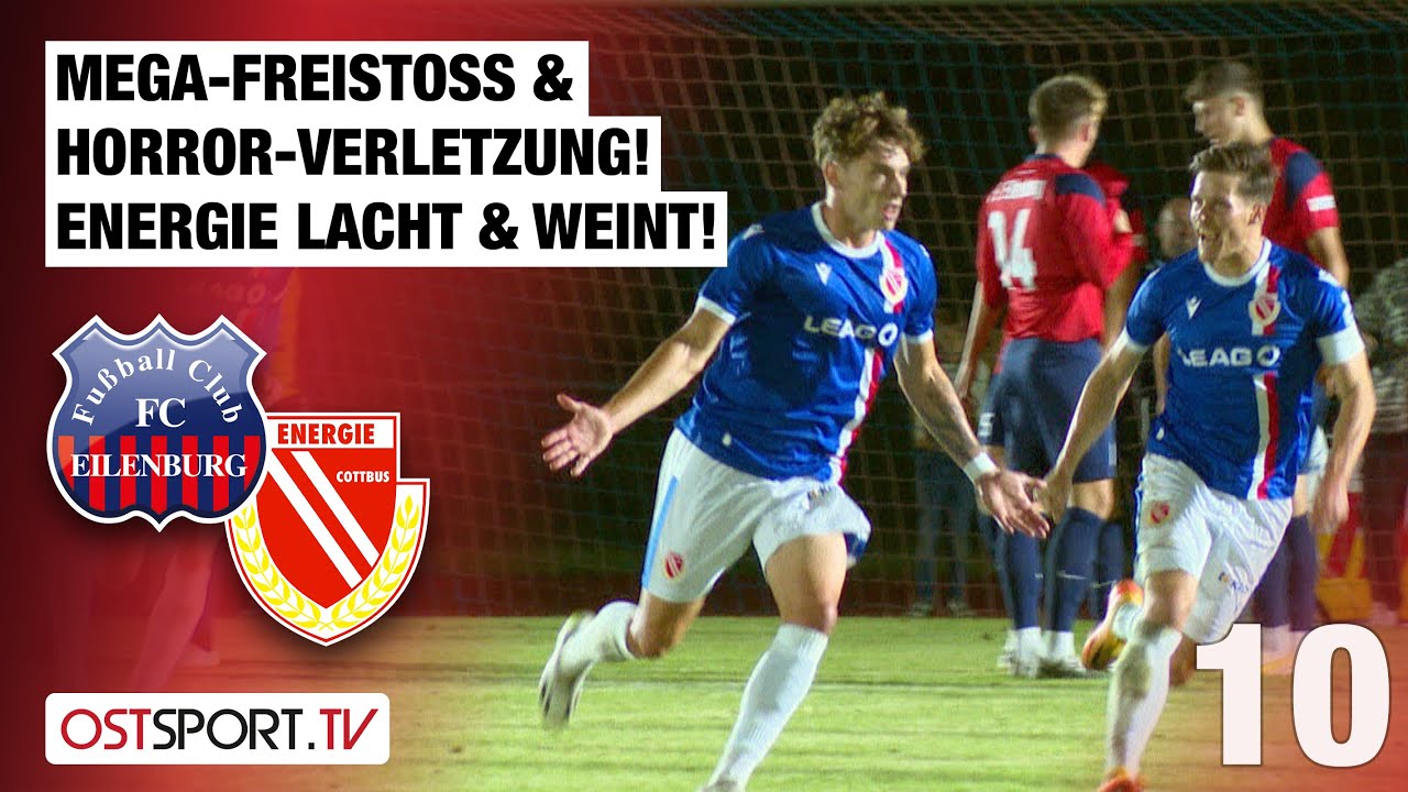 Mega-Freistoß & Horrorverletzung bei Energie-Sieg: Eilenburg - E. Cottbus | Regionalliga Nordost