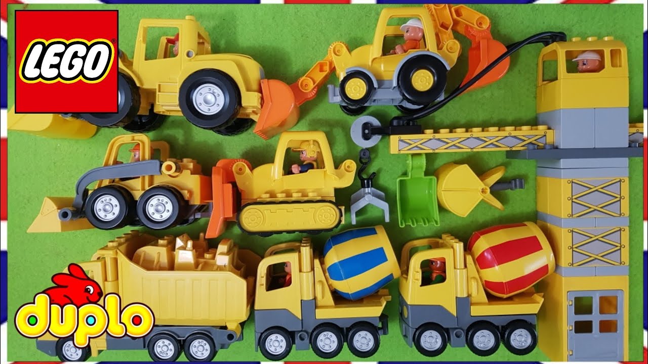 🔧 LEGO DUPLO construction site vehicle and tower crane 🏗