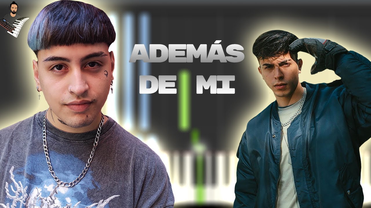 Rusherking, Tiago PZK - Además de Mí  | Instrumental Piano Tutorial / Partitura / Karaoke / MIDI